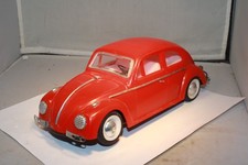 1960's Volkswagen Beetle Bump Go By Sunny Battery Op. Red 11  Made In Hong Kong