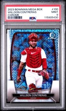 2023 BOWMAN MEGA BOX CHROME #100 WILLSON CONTRERAS PSA 9