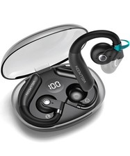 2025 Open Ear Headphones,Bluetooth 5.3 Wireless Earbuds with Earhooks,85  Adj...