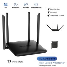 AC1200 Wireless Router Dual Band WiFi 5 Supports Router/Access Point/Repeater