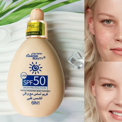 SPF50 Whitening Face Body Sunscreen Cream UV Protection Brightening Skincare