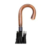 Heavy Duty Security Umbrella Tactical Self Defense Wooden Round Handle