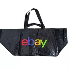 eBay Branded IKEA style Frakta Large Black w/ Logo 4Handle Foldable Tote Bag 