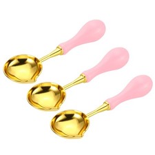 3 Pcs Wax Seal Spoon,for Wax Seal Stamp Envelope Pink, 4"