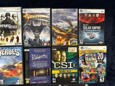 Lot Of 17 Various Vintage PC CD ROM Computer Video Games Good