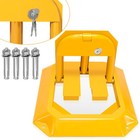 Parkplatzsperre Einfahrt 2x Klappbar Absperrpfosten klappbares Abschließbar