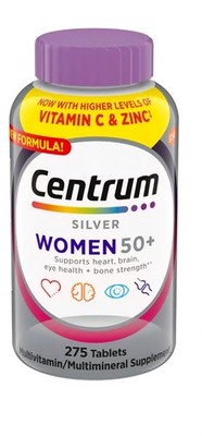 Centrum Silver Women 50+ Multivitamin Multimineral Supplement 275 Tablets