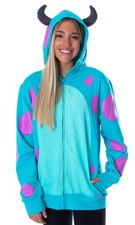 Disney Adult Unisex Monsters Inc. Sulley Character Costume Sweatshirt Zip