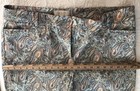 TALBOTS Size 16, Aqua + Tan PAISLEY Ankle PANTS Cotton/Spandex BD1024 Sky Blue — photo 6