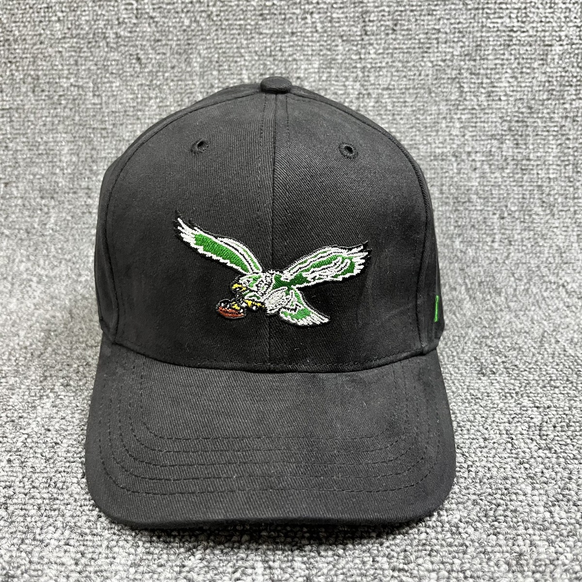 Philadelphia Eagles '47 Brand MVP Hat Black Throwback Logo Adjustable Strapback