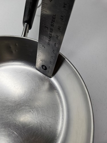 Vtg Revere Ware 7" Skillet Frying Saute Pan USA Chicago IL Copper Bottom No Lid - Picture 4 of 12