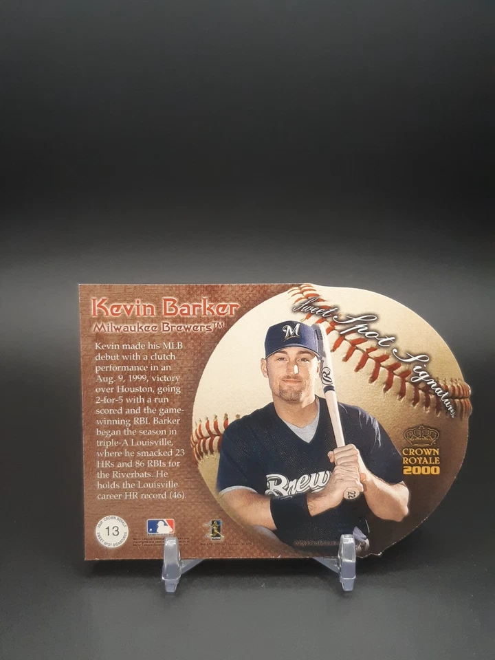 2000 Pacific Crown Royale Sweet Spot Signatures Kevin Barker #13 Auto - Image 2 of 2