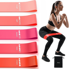 Resistance Bands for Working Out, 5-Pack Elastic Exercise Bands for Strength Tra