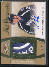 2015-16 Fleer Showcase Slater Koekkoek Hot Prospects RPA /499 RC Tampa Bay B96