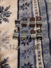 1/2" Metal Offset Clips for Canvas Print Poster Picture Frame Set of 8 Screws