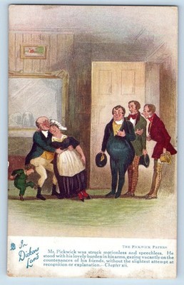 Postcard Mr. Pickwick was Motionless Speechless c1910 Comic Oilette Tuck Art