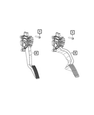 Genuine Mopar Accelerator Pedal 68629410AA