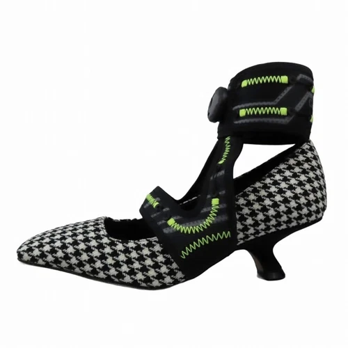 Escarpins pied de poule Dior 22AW Christian x Roger Vivier 62 22 bout carré cheville occasion