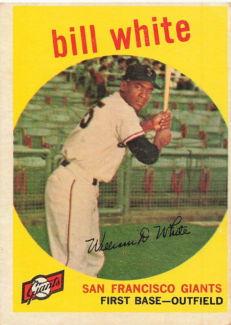 BILL WHITE 1959 TOPPS BASEBALL #359