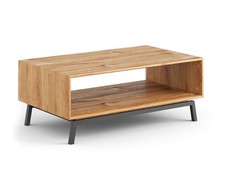 Table Basse Moderne Loft 101 X 60 X 41 Cm Bois Massif Huile Couleur Choix