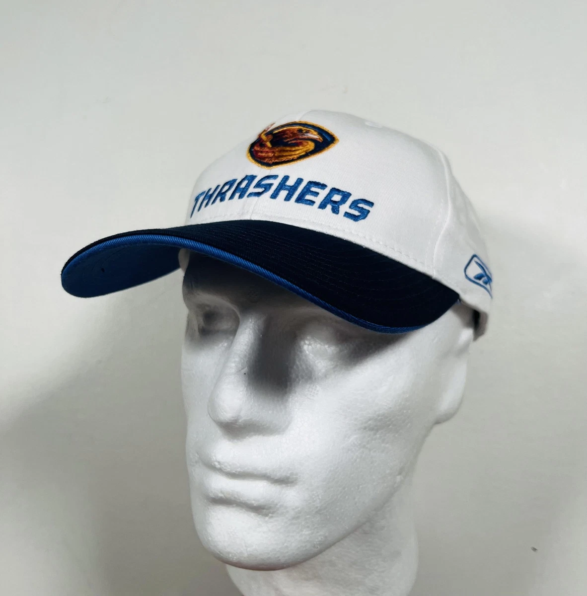 Atlanta Thrashers NHL Blue-White & Gold highlighted Logo adjustable Vintage Hat Atlanta Thrashers NHL Blue-White with Gold highlighted Logo  main image 3