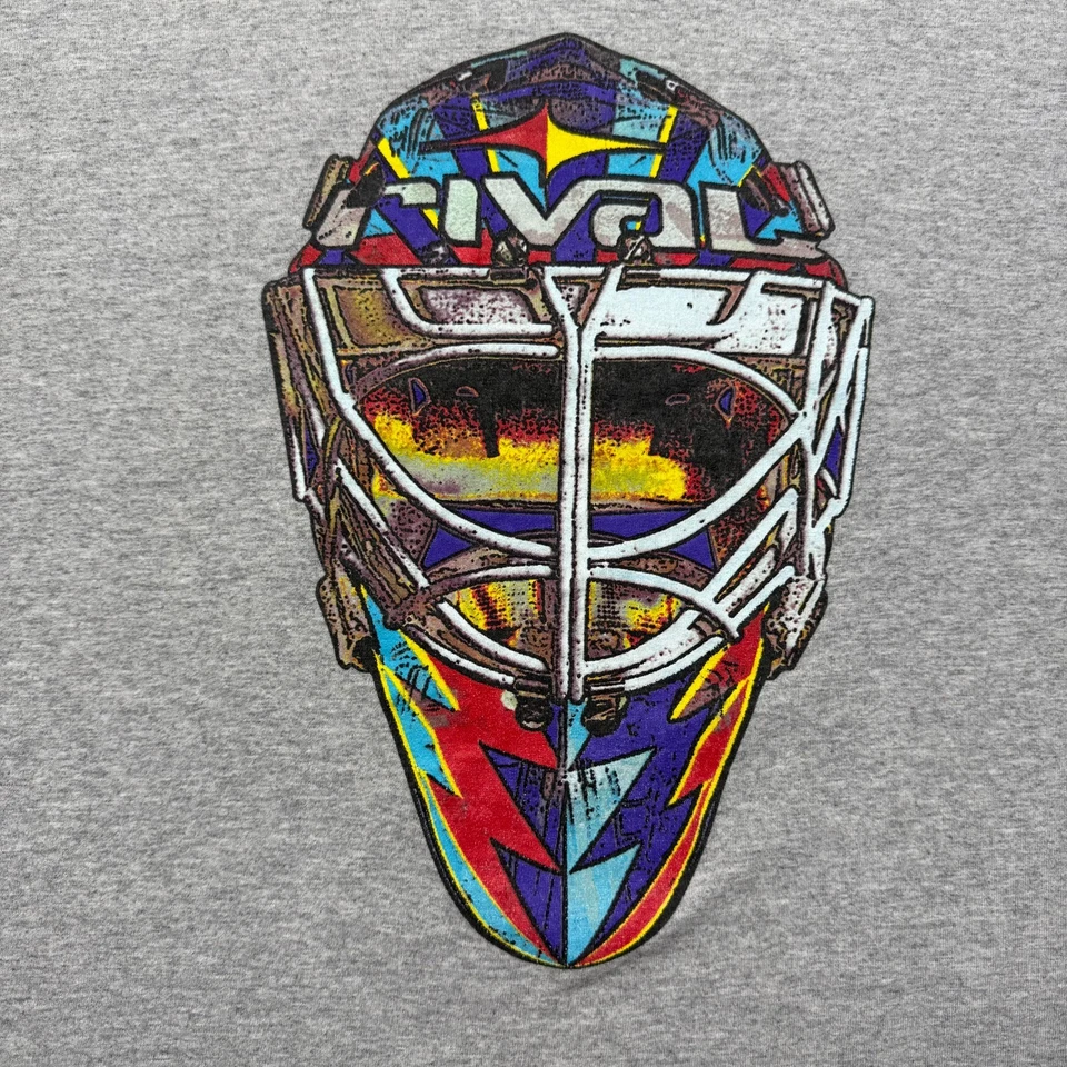 Camiseta de colección de los 90 rival portero máscara hockey manga corta brezo EE. UU. - talla XXL Foto 2 de 4