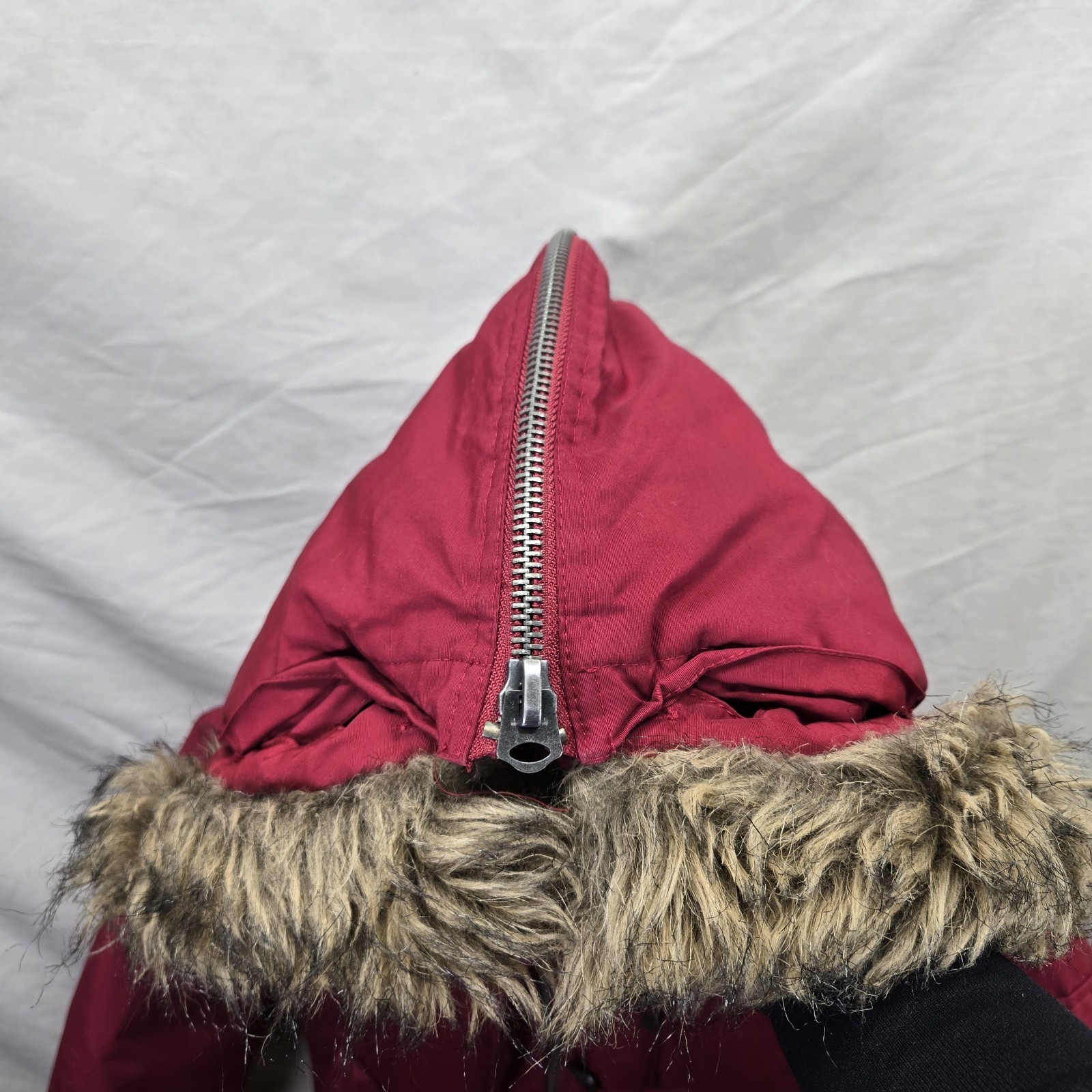 Woolrich Ruby Red Puffer Jacket Feather Down Faux… - image 18