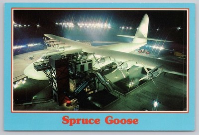 Spruce Goose H-4 Hercules Long Beach CA Historic Aircraft California Postcard