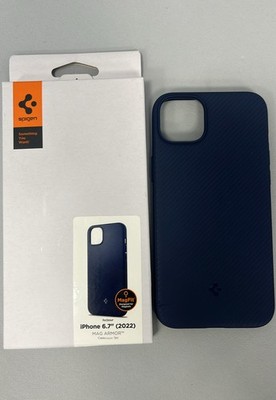 Spigen iPhone 14 Plus Hülle Clear Navy Blau ACS04919 Schutzhülle Slim Grip