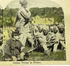 Indian Troops France WWI Stereoview Sikh Soldiers Military War Scene