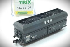1:160 N Minitrix 15655-07 Selbstentladewagen Erzwagen Typ 00t der SNCF " SGW "