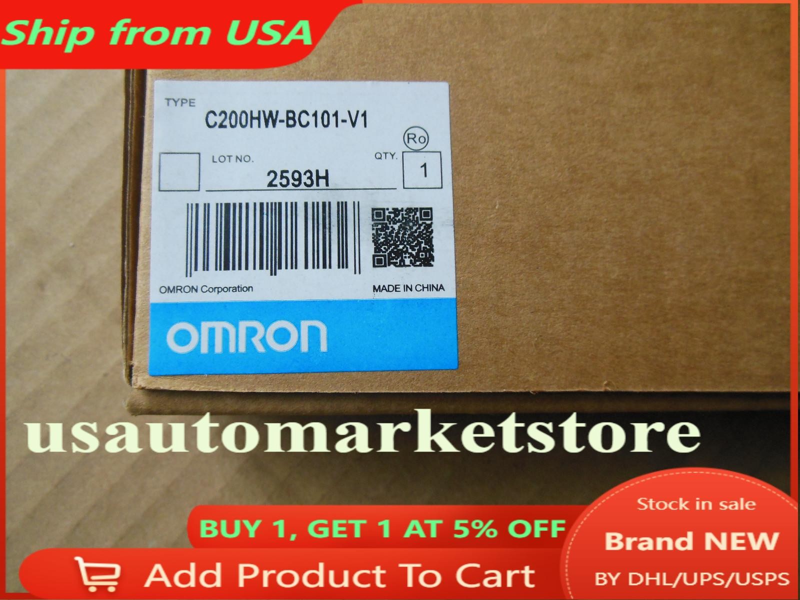 OMRON PLC C200HW-BC101-V1 FREE Fast SHIPPING NEW