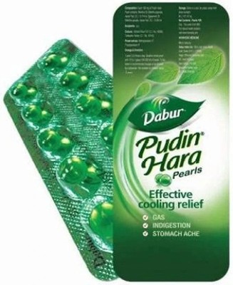 PACKUNG MIT 20 X Dabur Pudin Hara Tabletten (10 Tabletten) FÜR DEN MAGEN