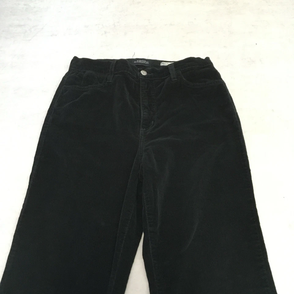 Pantalón NYDJ para mujer 28x29 negro pana corte boot tiro alto W28 L29   Foto 4 de 4