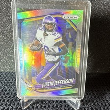 2025 Panini Prizm Justin Jefferson #81 Minnesota Vikings Silver Prizm