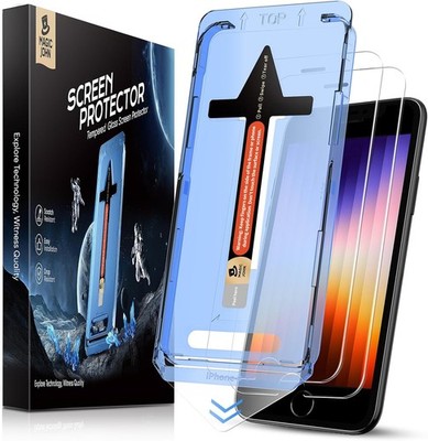 2PCS Screen Protector for iPhone SE 3/SE 2 (2022/2020 Edition) & iPhone 7/8/6 Te