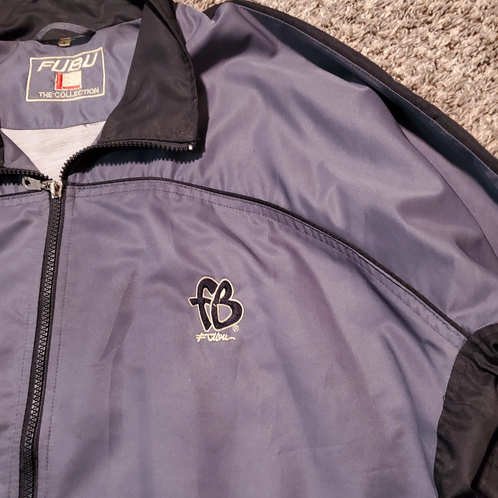 Vintage Y2K Fubu The Collection Gray Casual Windbreaker - Large - product detail image 6