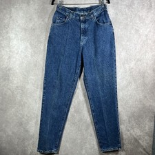 Vintage Lee Jeans Womens 12 High Rise Tapered Leg Classic Denim Pants Y2K Casual