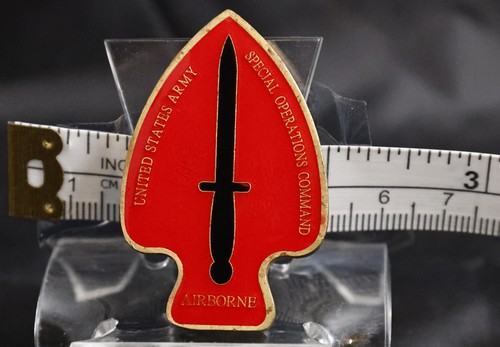 US Army Special Operations Airborne Challenge Coin Command Sgt Major RARE