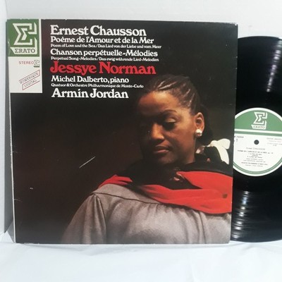 CHAUSSON Poème De L'Amour Et De La Mer JESSYE NORMAN Jordan Erato VG+VINYL Lp