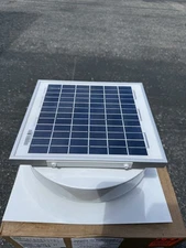 Roof Solar Powered Attic Fan Air Ventilation Mounted Exhaust Vent Aluminum NEW