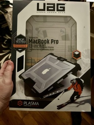 URBAN ARMOR GEAR Plasma Case MacBook Pro 13-inch Retina Drop Tested Clear/Black