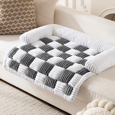 Dog Bed Fluffy Flannel Dog Mat for Furniture Protector,Non-Slip Plush Couch C...