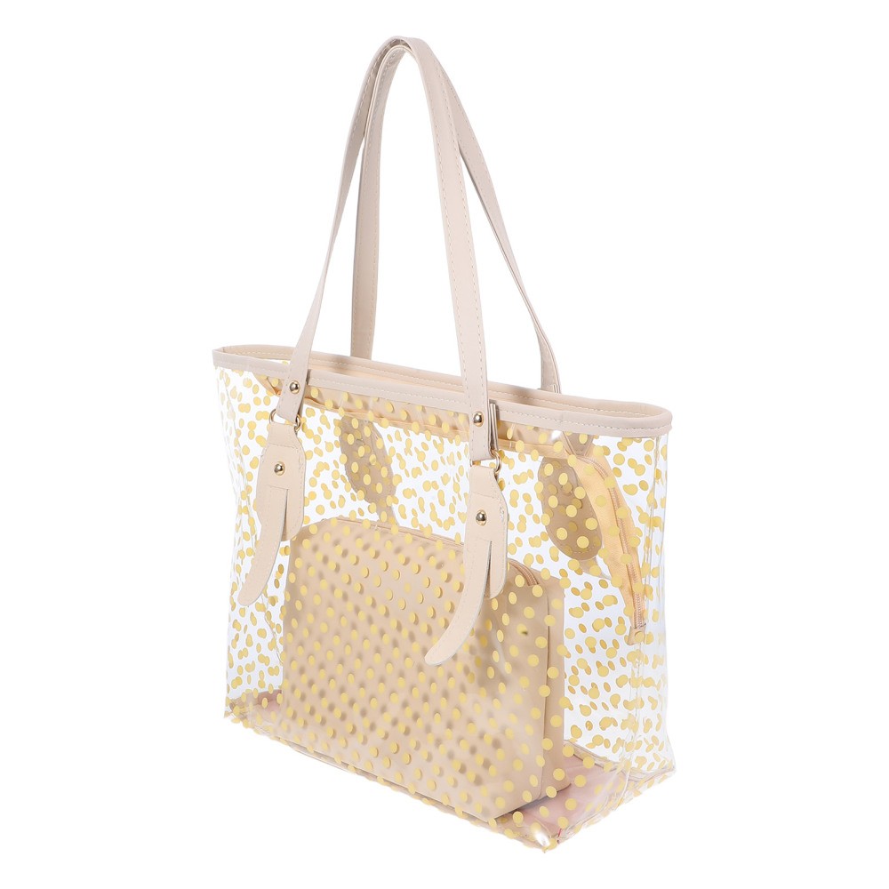 Clear Beach Shoulder Tote Bag for Women Vacation Essentials-image