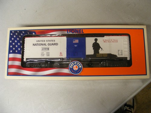 Vagón de carga Lionel de la Guardia Nacional de los Estados Unidos 6-29998 vagón de tren calibre O nuevo en caja | Zustand: New