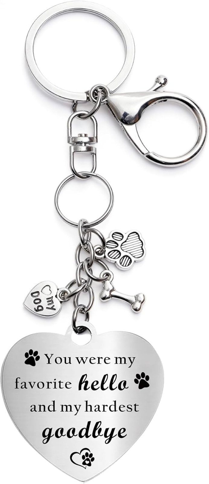 Pet Memorial Gifts for Loss of Dog, Rainbow Loss Sympathy Gift Bridge Keychain f