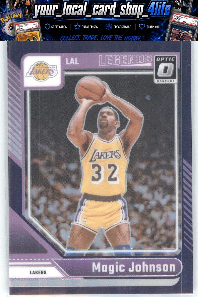 2024-25 Donruss Optic Purple #239 Magic Johnson Los Angeles Lakers