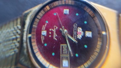 ORIENTEX Mechanische Uhr Selten Laminiert Farbe Gold