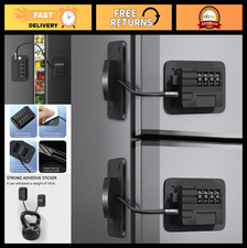 Heavy Duty Fridge Lock 2 Pack - Combination Lock for Cabinets, Drawers  Windows