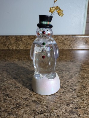 Hallmark Merry Magic Snowman Lighted Swirling Snow Water Globe Christmas Decor